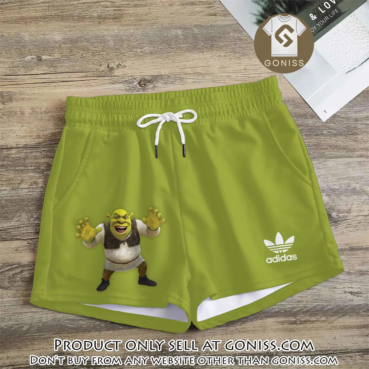 Premium shrek in adidas women shorts lady beach shorts wms1085 gn1229909